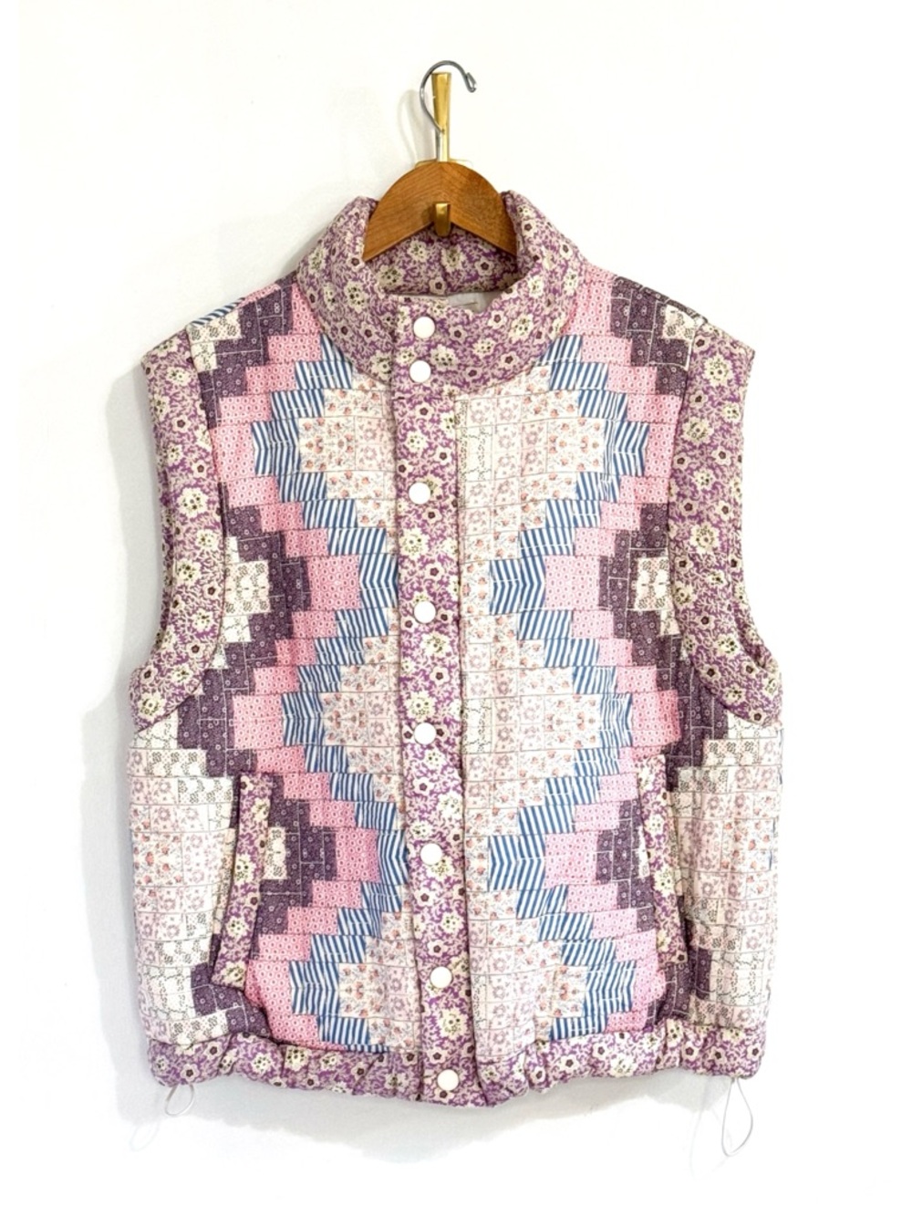 NWOT SEA New York Quilted Patchwork Ida Puffer Vest - Picture 2 of 9